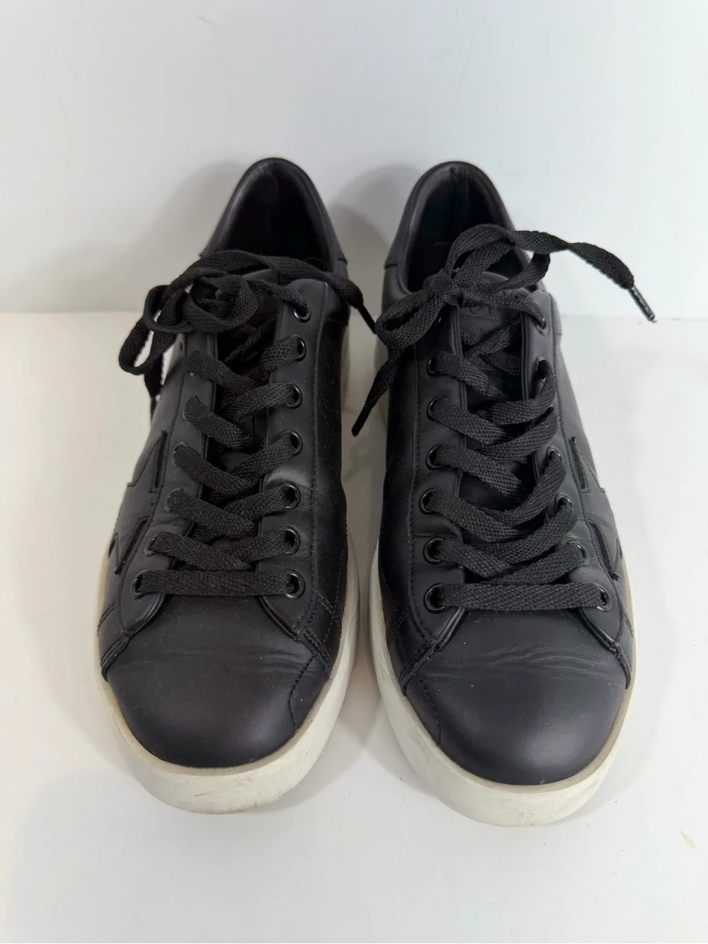 Golden Goose Pure Star Black Leather Low Top Sneakers Women’s EU 37 US 7